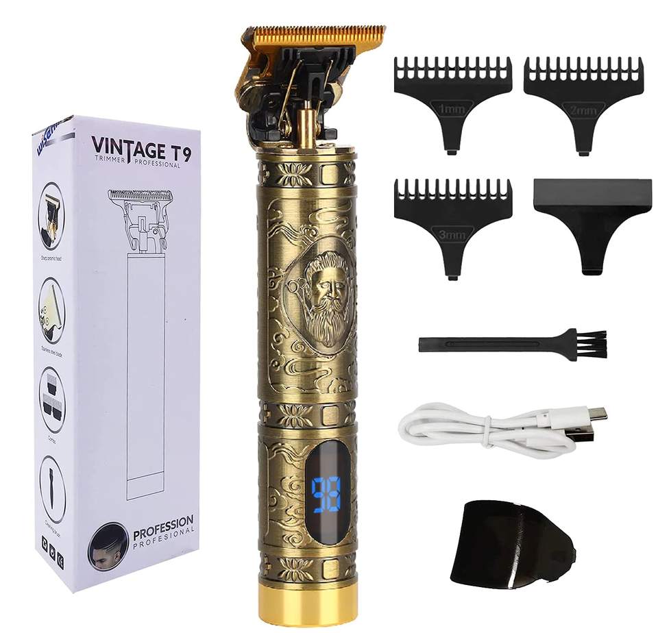 Vintage T9 Rechargeable Hair Trimmer For Men