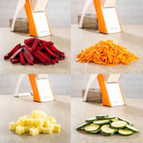 5 in 1 Vegetables Cutter, Chopper, Peeler, Spring Slicer
