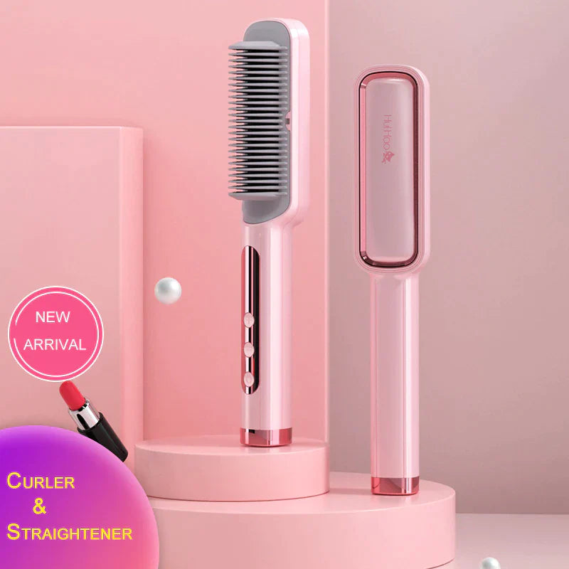 Electric Hair Straightener & Curl Comb