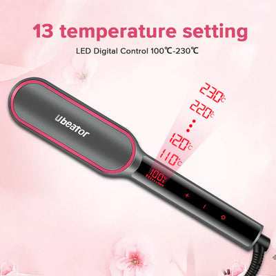 Electric Hair Straightener & Curl Comb