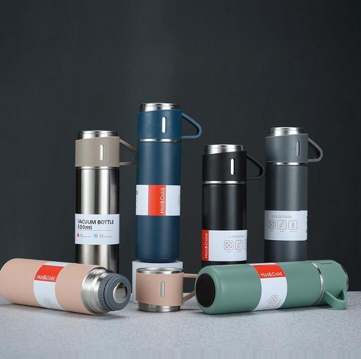 3 Pcs Durable Materials For Long-Lasting Vaccum Flask Set
