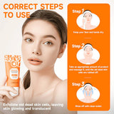 GMEELAN ORANGE EXFOLIATING GEL AND LAZY CREAM GMEELAN