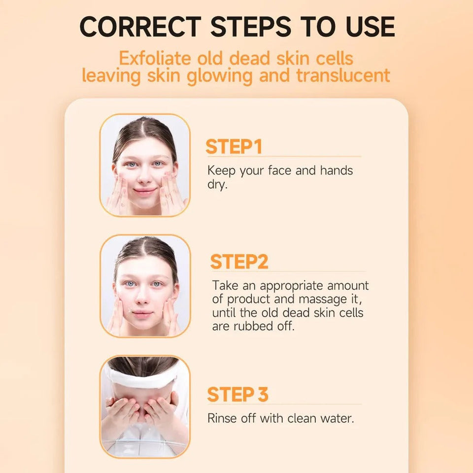 GMEELAN ORANGE EXFOLIATING GEL AND LAZY CREAM GMEELAN