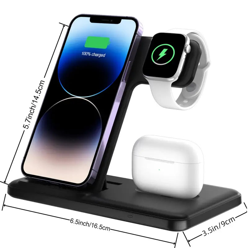 3-IN-1 Foldable Wireless Charger