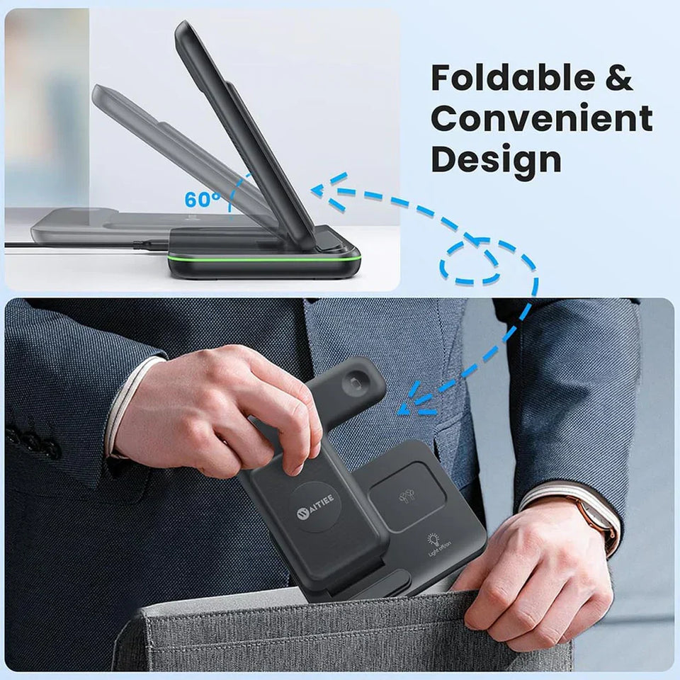 3-IN-1 Foldable Wireless Charger
